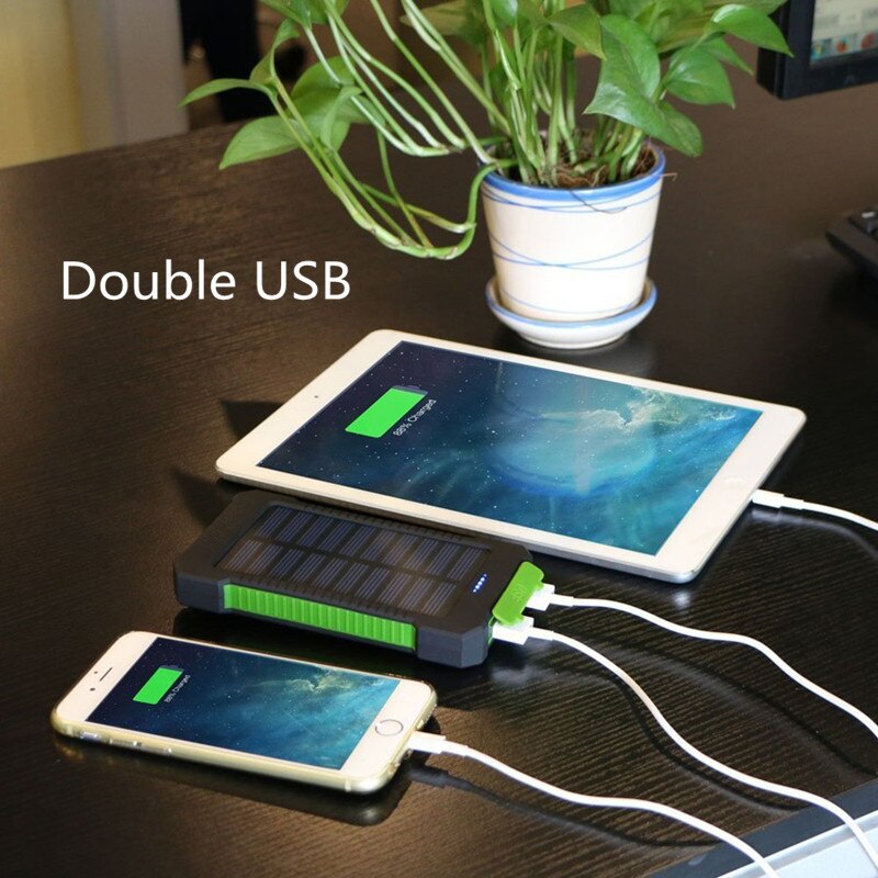 For Smartphone with LED Light Solar Power Bank