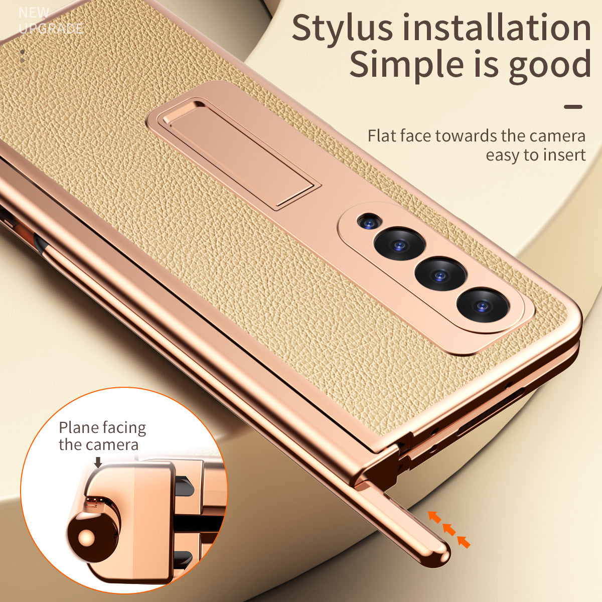 Samsung Fold3 phone case folding with pen slot