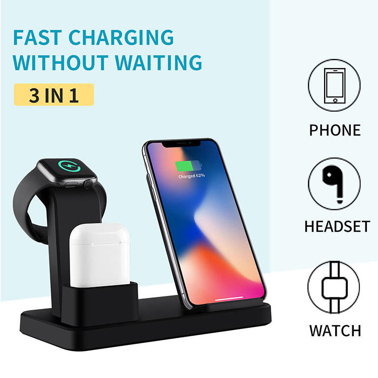 Three in one wireless charger suitable