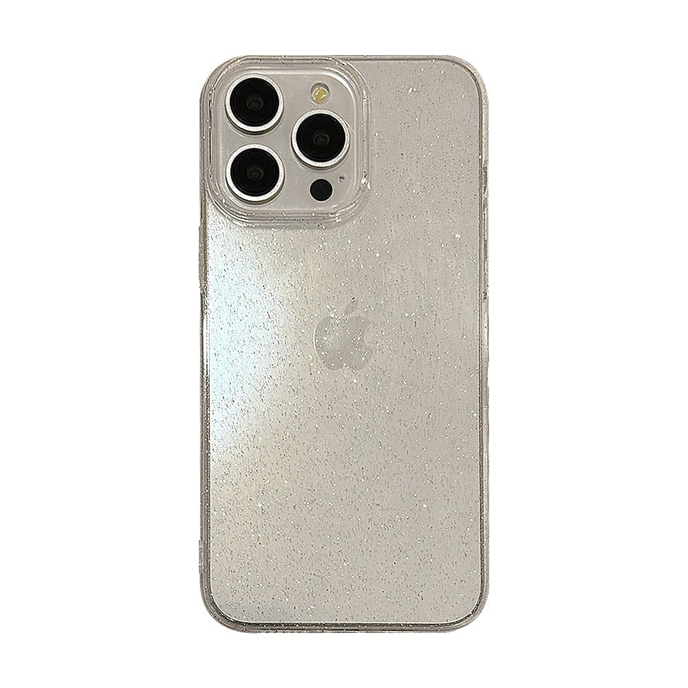 Transparent Glitter Simple Apple 14 Promax