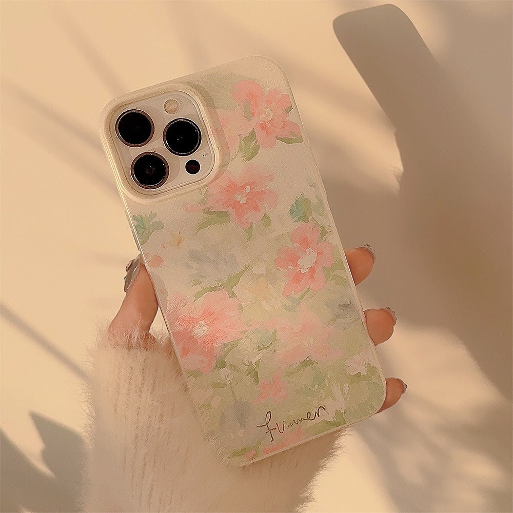 Garden in Oil Painting iPhone 15 Phone Case