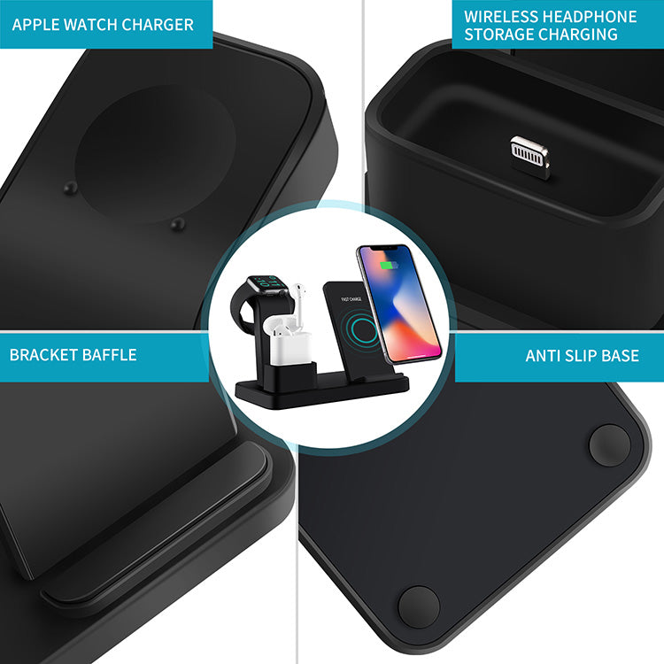 Three in one wireless charger suitable