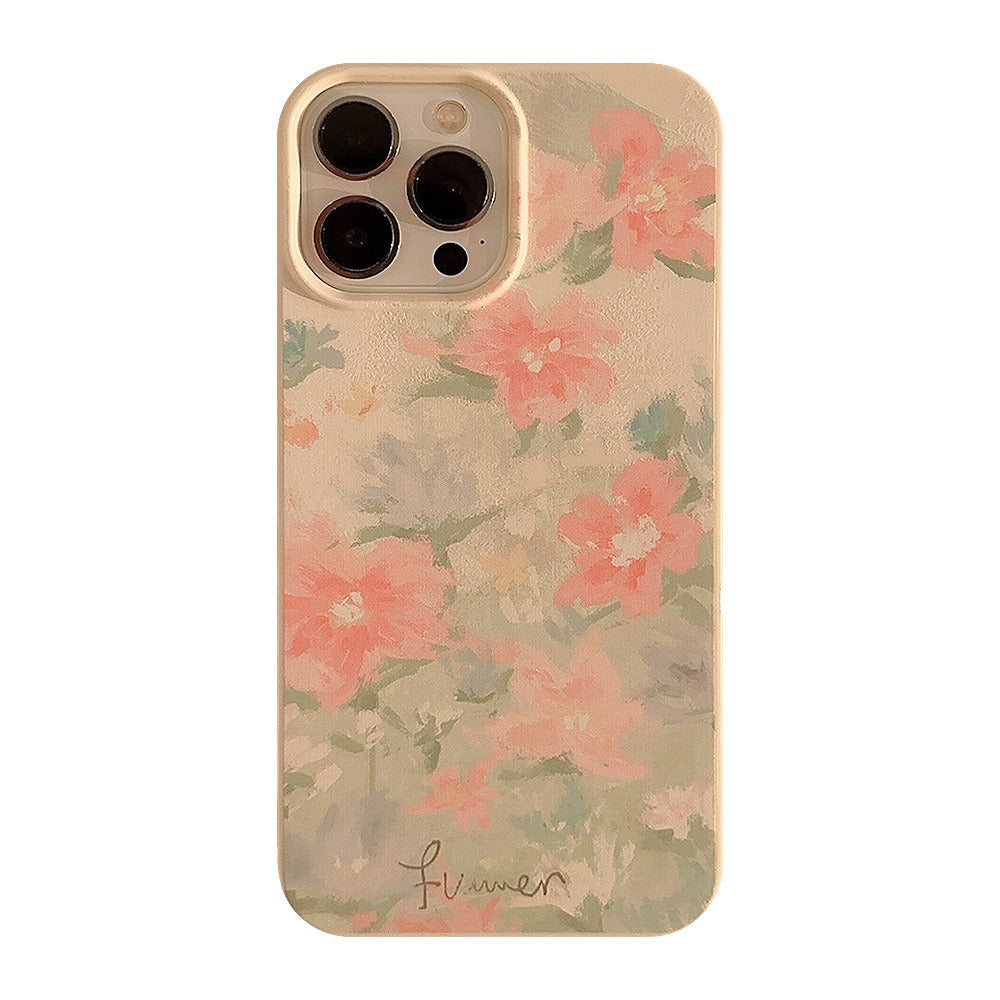 Garden in Oil Painting iPhone 15 Phone Case