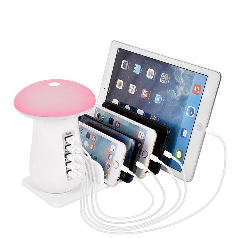 Leebote Multiple USB Phone Charger Mushroom