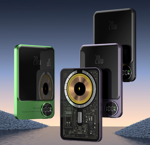 Magnetic charging treasure wireless fast charging
