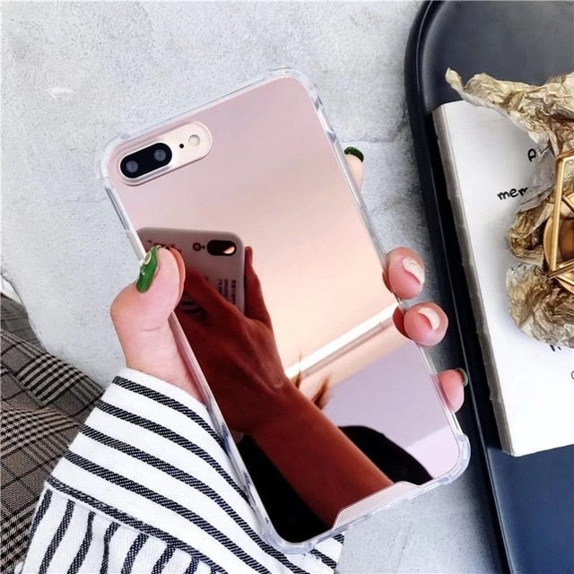 Drop Resistant Mirror Phone Case For iphone XS MAX XR X