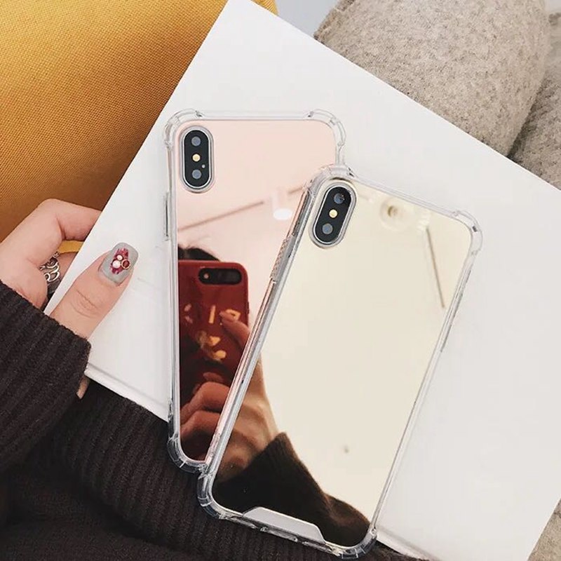 Drop Resistant Mirror Phone Case For iphone XS MAX XR X