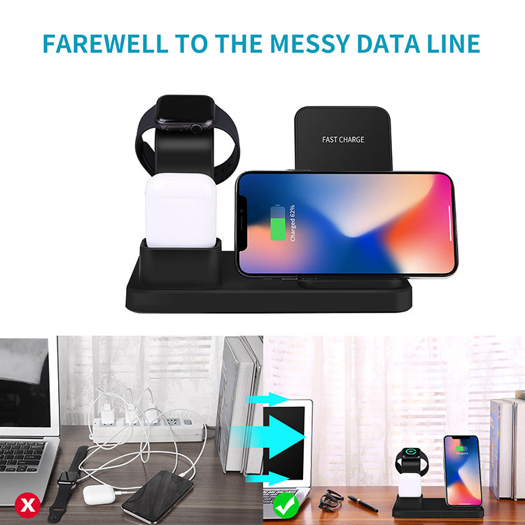 Three in one wireless charger suitable