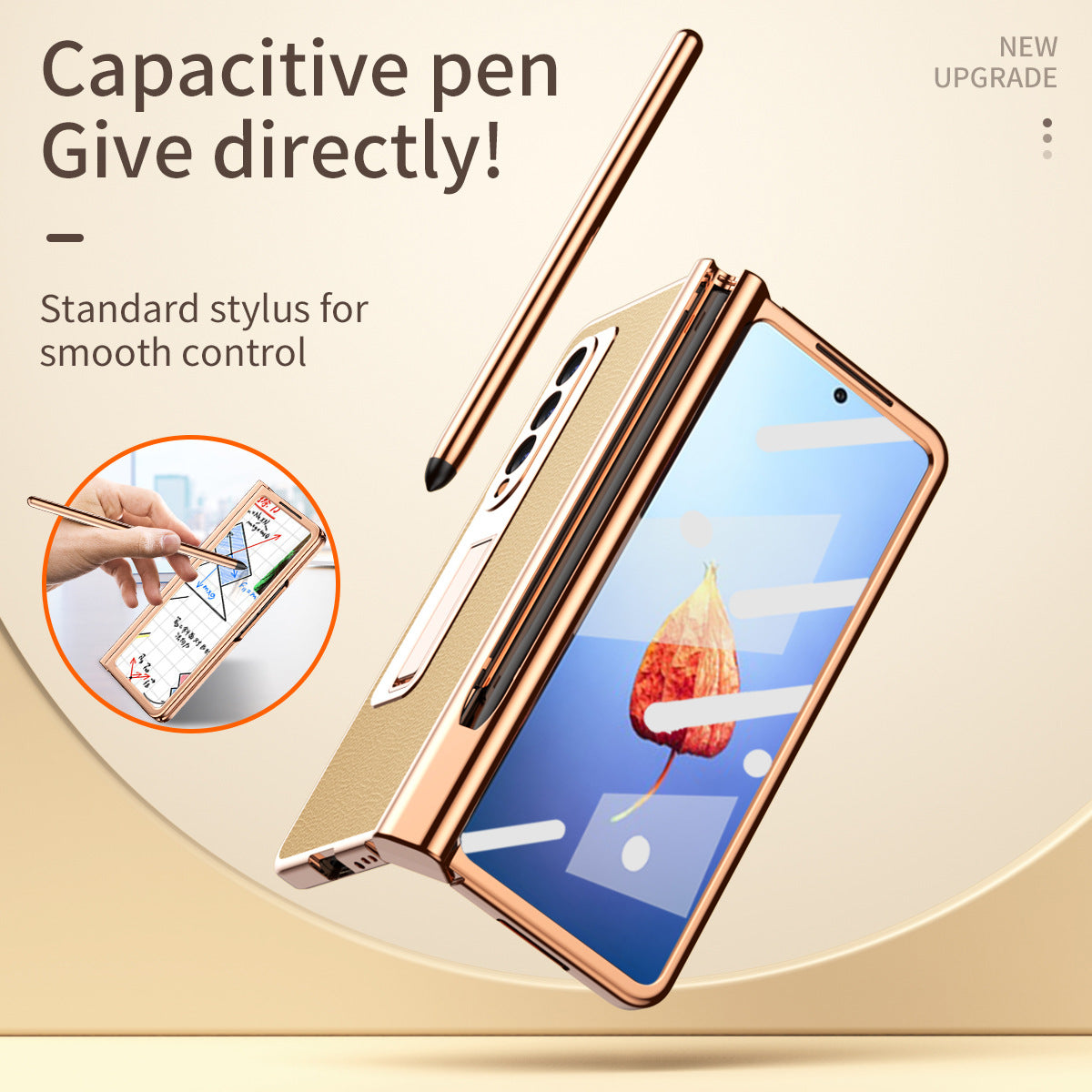 Samsung Fold3 phone case folding with pen slot