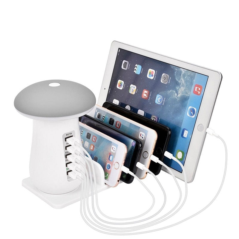 Leebote Multiple USB Phone Charger Mushroom