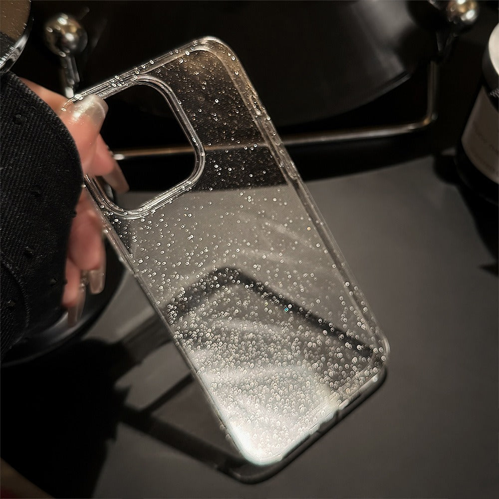 Transparent Glitter Simple Apple 14 Promax