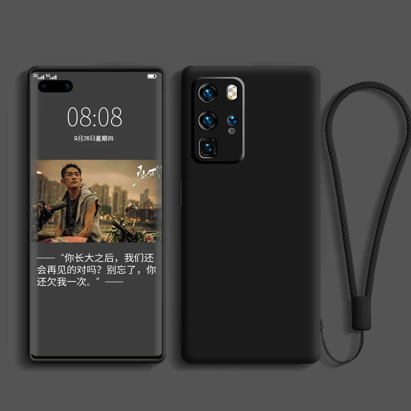Liquid Silicone Case For Huawei  P40 P30 P20