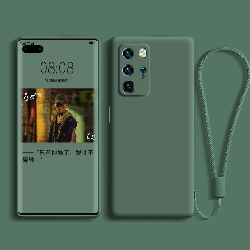 Liquid Silicone Case For Huawei  P40 P30 P20