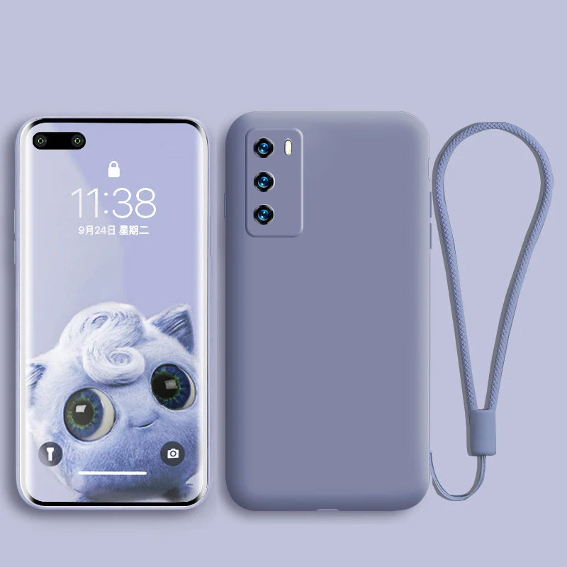 Liquid Silicone Case For Huawei  P40 P30 P20