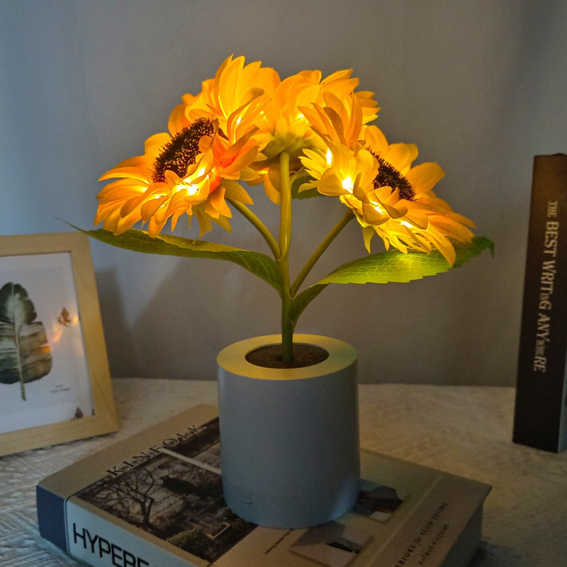 Rechargeable Sunflower LED Night Light