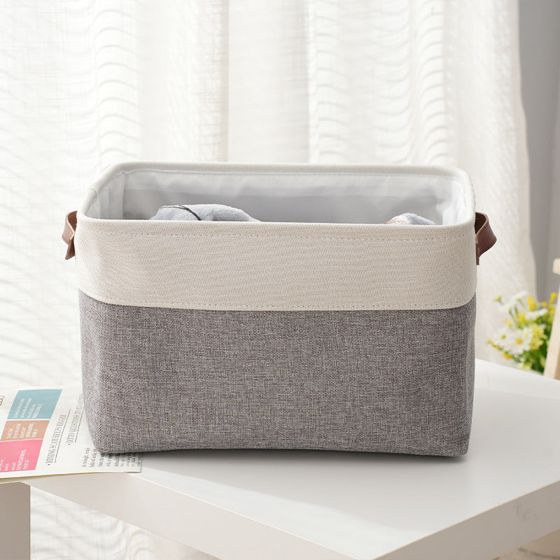 Thickened foldable portable clothing storage basket books snacks toys cosmetics storage box