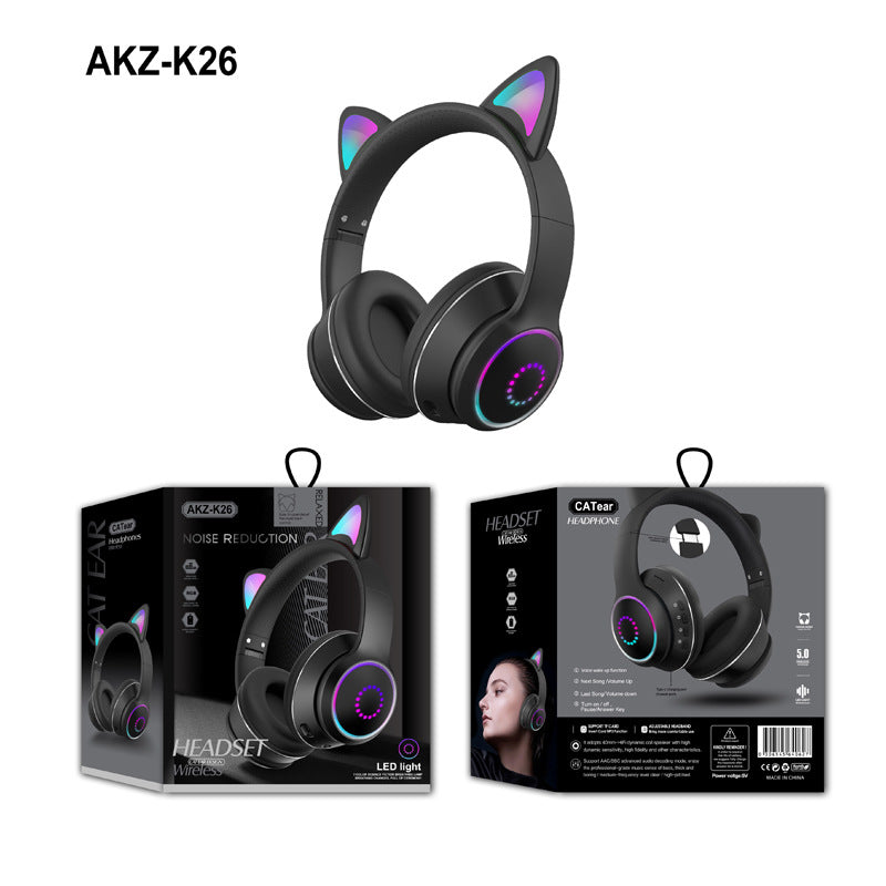 AKZ-K26 Head Mounted Bluetooth Cat Ears
