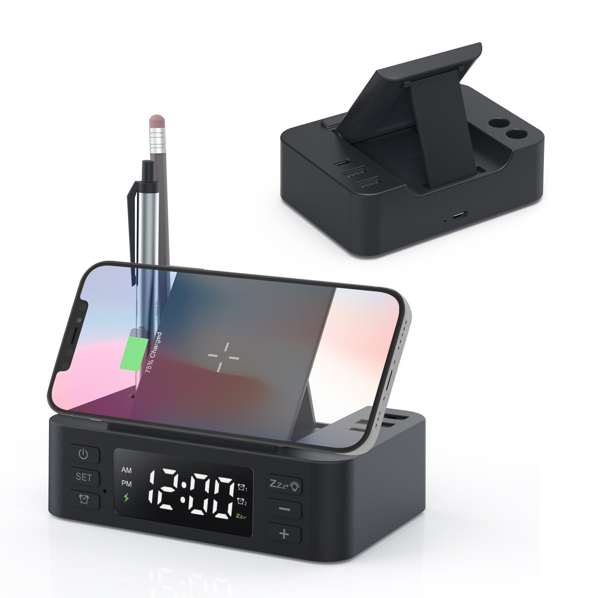Clock wireless charging phone