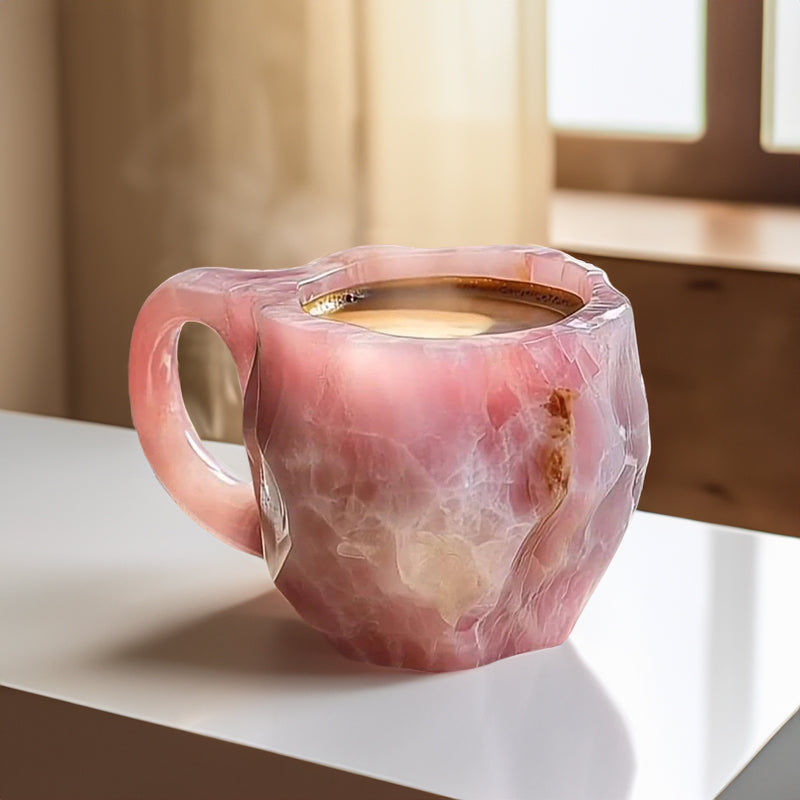 New Multi-Color Natural Mineral Crystal Mug. Colorful Crystal Christmas Mug for Coffee, Perfect for Festival.