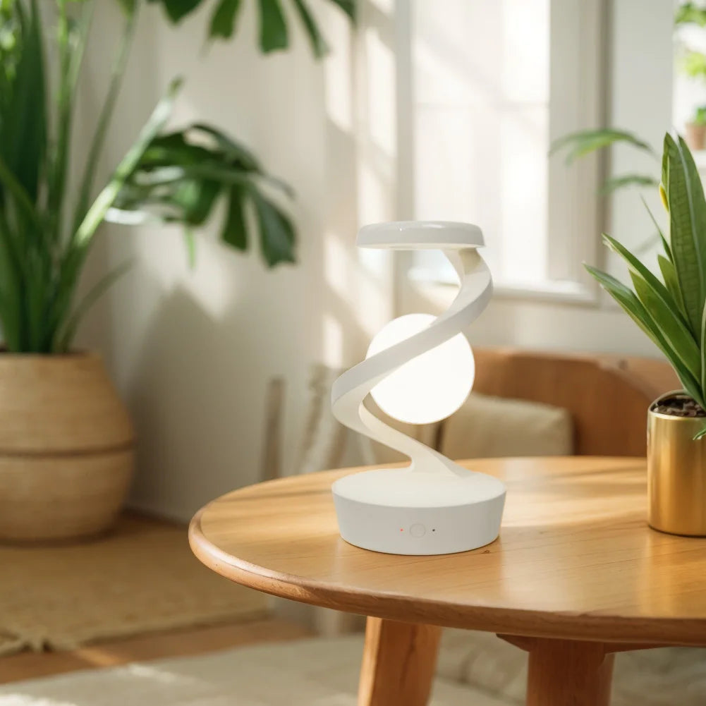 Floating Moon Lamp with Wireless Charging