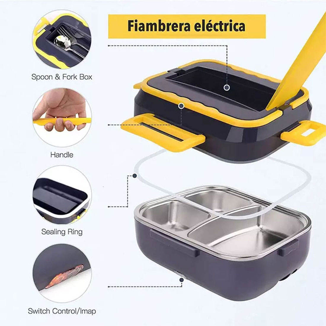 Portable 1.5L Electric Lunch Box Set