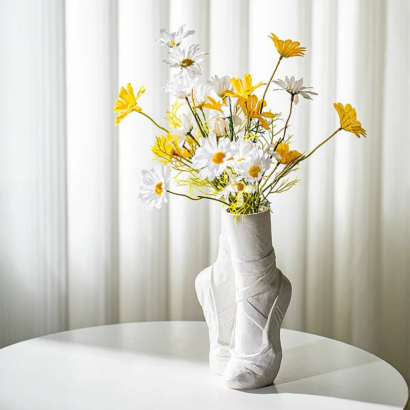 Ceramic Vase Ballet Shoes