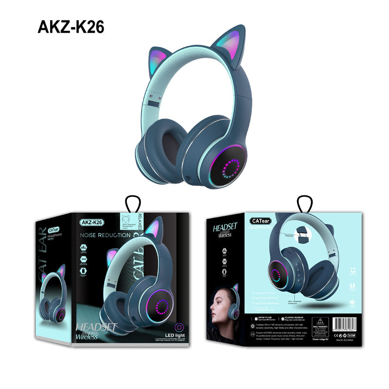 AKZ-K26 Head Mounted Bluetooth Cat Ears
