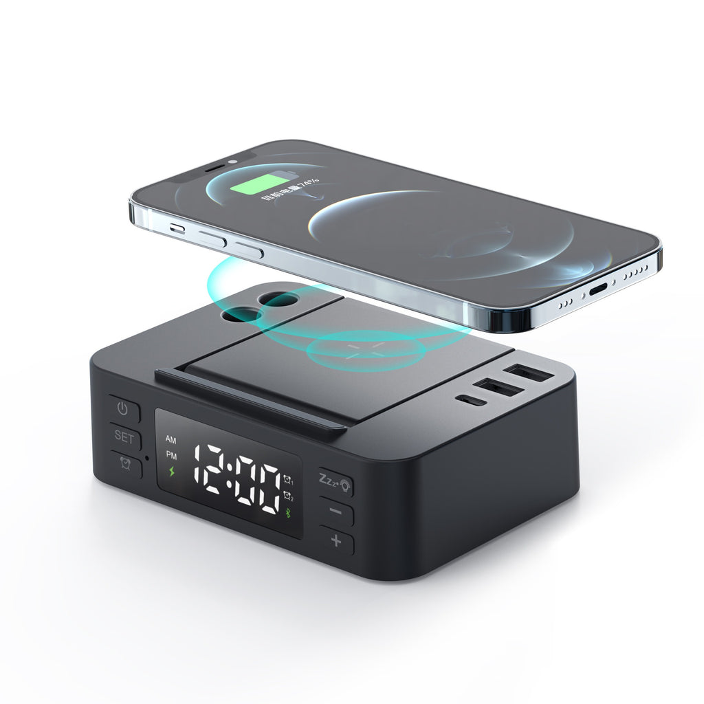 Clock wireless charging phone
