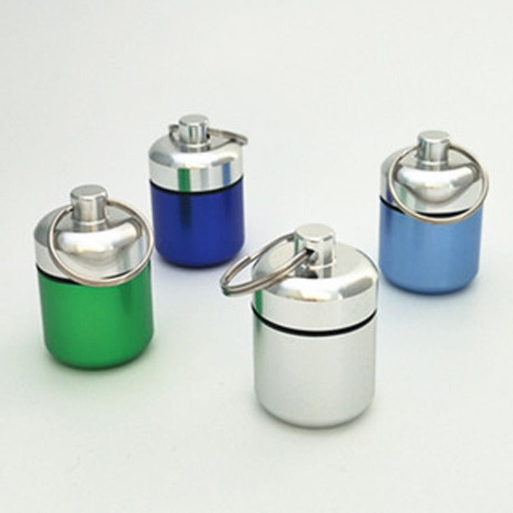 Durable Aluminum Alloy Keychain Canister for Keys